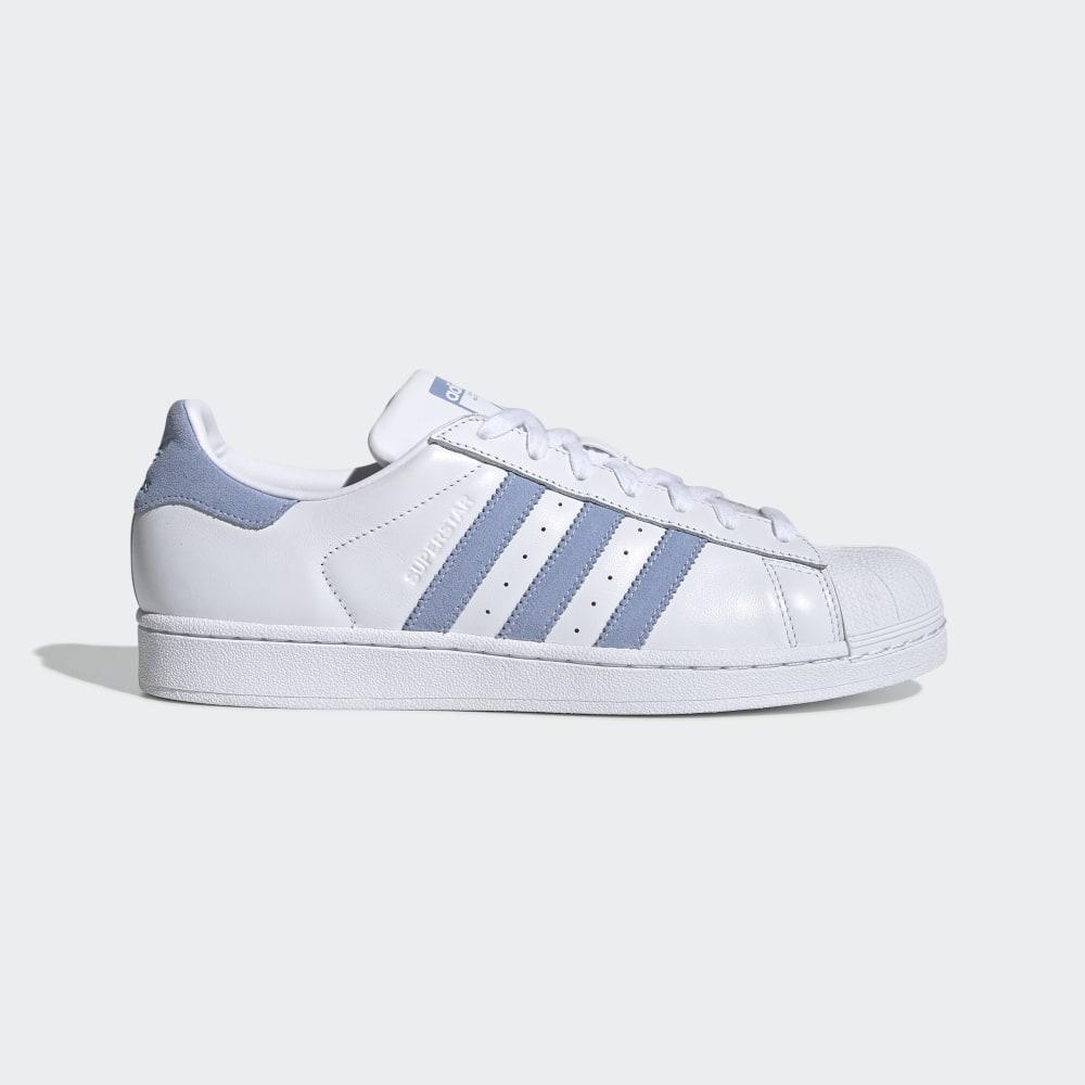 Originals Adidas Superstar Barbati Romania - Albi/Albastri EF9239